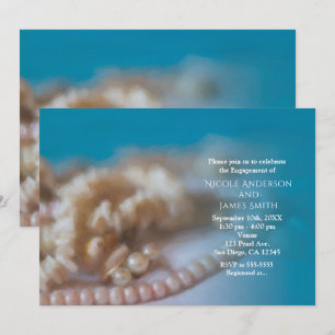 Convites de Praia Elegantes e Pintados com Conchas