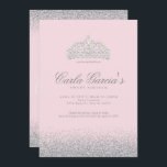 Convites de prata da faísca do doce dezesseis<br><div class="desc">Convites de prata da faísca do doce dezesseis. Projetado com sparkles, brilho da prata e uma coroa de prata para um aniversário fabuloso do doce 16. Feito para o special por adolescentes, este convite de prata do doce 16 do brilho será uma introdução fabulosa a seu dia especial. As fontes...</div>