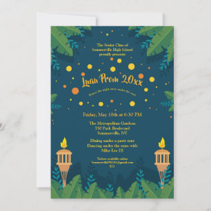 Convites de Prom Luau