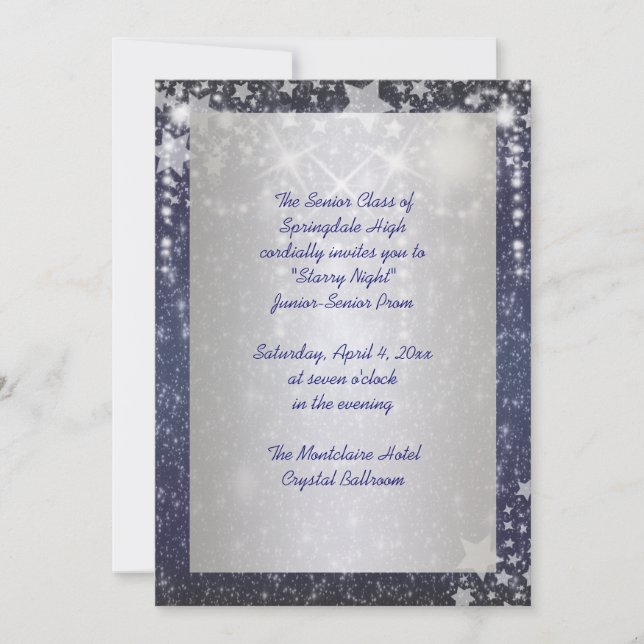 Convites de Prom Starry Night (Frente)