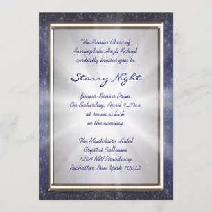 Convites de Prom Starry Night