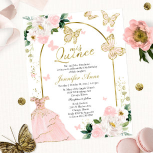 Convites de Quinceanera de Borboleta Orçamento Ves