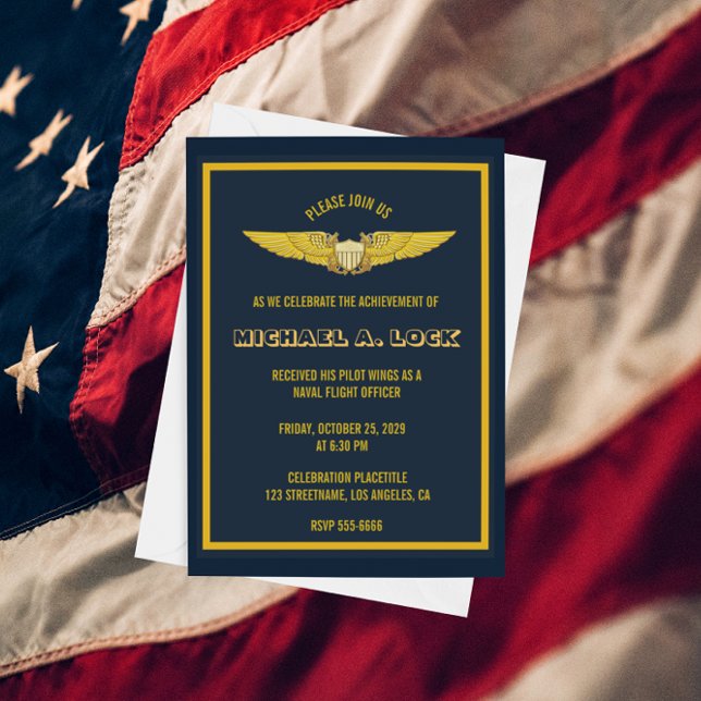 Convites de Realização do Agente de Voo Naval NFO (Criador carregado)