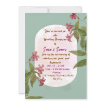 Convites de Recepção de Casamento 