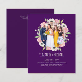 Convites de Recepção de Casamento com Foto em Alta