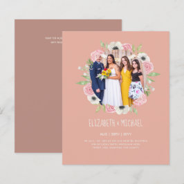 Convites de Recepção de Casamento com Foto em Alta