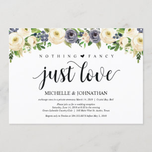 Convites de Recepção de Casamento Floral Elegância