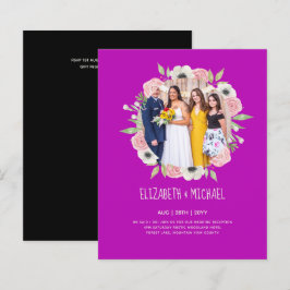 Convites de Recepção de Casamento PHOTO Tendência