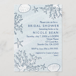 Convites de Recife de Coral de Praia e Estrela do 
