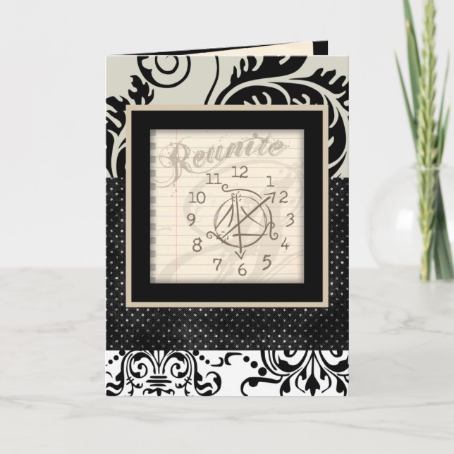 Convites de Reunião de Relógio (Frente)