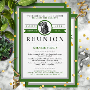 Convites de Reunião do Ensino Médio da Mascote da
