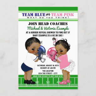 Convites de Revelação de Gênero de Futebol Churras