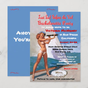 Convites de saída de final de semana náutica para 