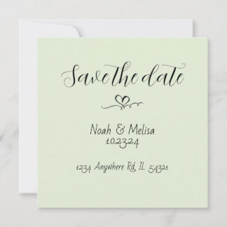 Convites de Save the Date com Caligrafia Elegante