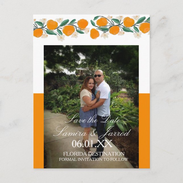 Convites de Save the Date Desenhados à Mão com Art (Frente)
