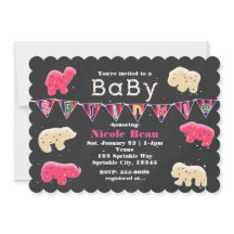 Convites de Sprinkle para Chá de Bebê de Biscoitos