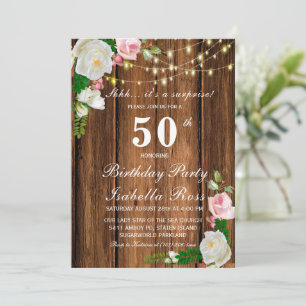Convites de Surpresa de 50º Aniversário