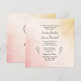 Convites de Tema de Casamento de Tênis Clássico