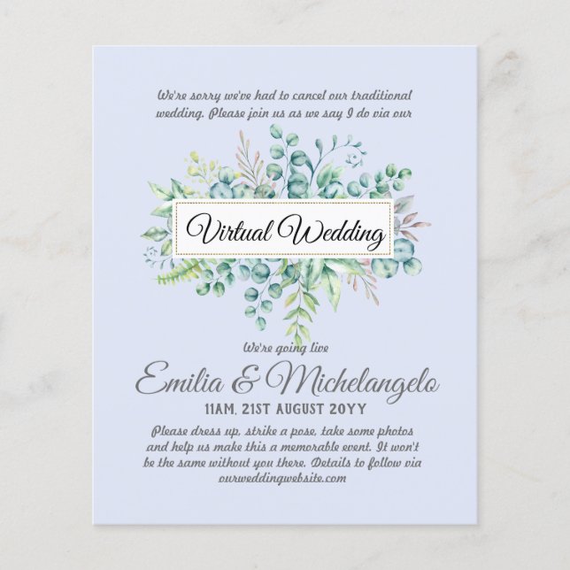 Convites de Transmissão ao Vivo de Bate-Papo de Ví (Frente)