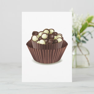 Convites de Xícara de Chocolates