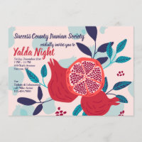 Convites de Yalda da romã