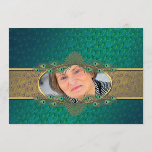 convites decorativos elegantes da foto do 52nd