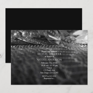 Convites Diamantes e Pérolas Glamour Antigo