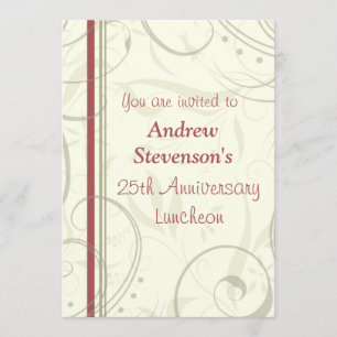 Convites do almoço do aniversário de Ermployee