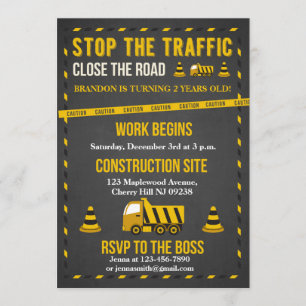 Convites do aniversário da construção