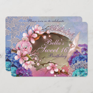 Convites do aniversário de Quinceanera do doce