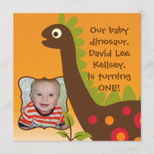 Convites do aniversário do dinossauro de