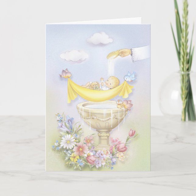 Convites do baptismo do menino (Frente)