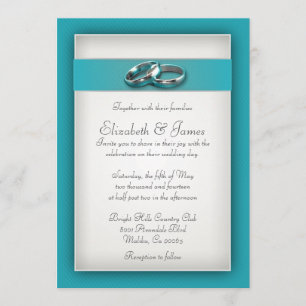 Convites do casamento da cerceta