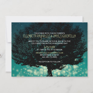 Convites do casamento da luz do jardim do vintage