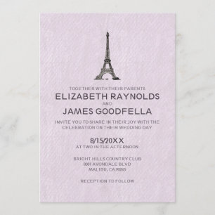 Convites do casamento de Paris