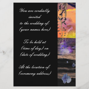 Convites do casamento de praia