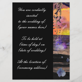 Convites do casamento de praia