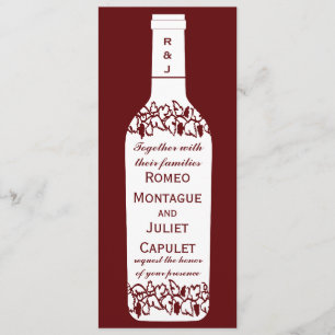 Convites do casamento do vinhedo