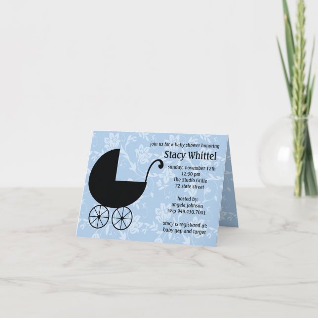 Convites do chá de fraldas (Frente)