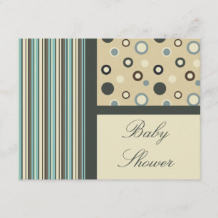 Convites do chá de fraldas do ponto da listra de