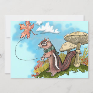 Convites do Chipmunk~ do outono