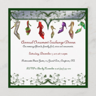 Convites do comensal da troca dos enfeites de