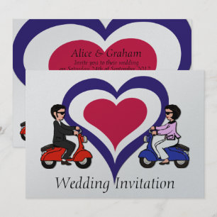 Convites do coração da modificação do menino e