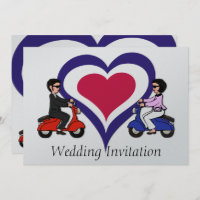 Convites do coração da modificação do menino e da