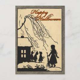 Convites do Dia das Bruxas do vintage