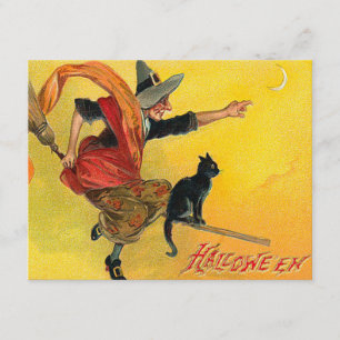 Convites do Dia das Bruxas do vintage