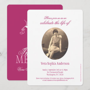 Convites do funeral da foto da cerimonia