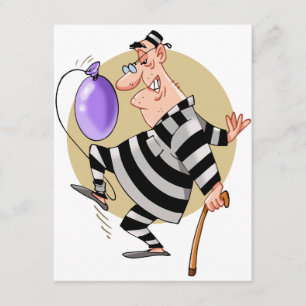 Convites do prisioneiro dos desenhos animados