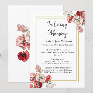 Convites do Serviço Memorial  Cápsulas Aquática