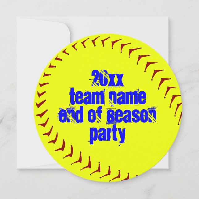 Convites do softball de Fastpitch (Frente)